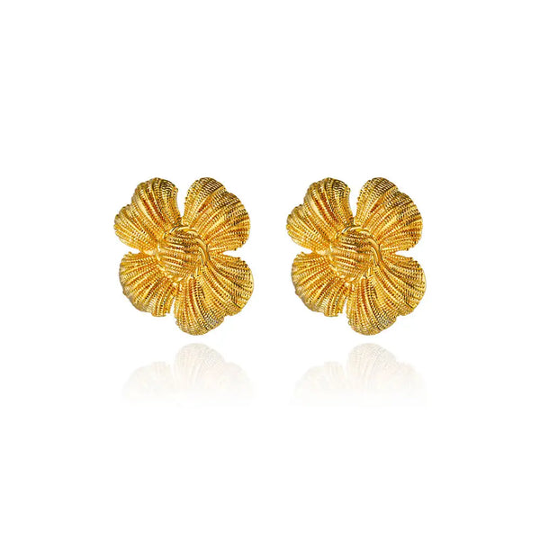 Vintage Flower Stud Earrings