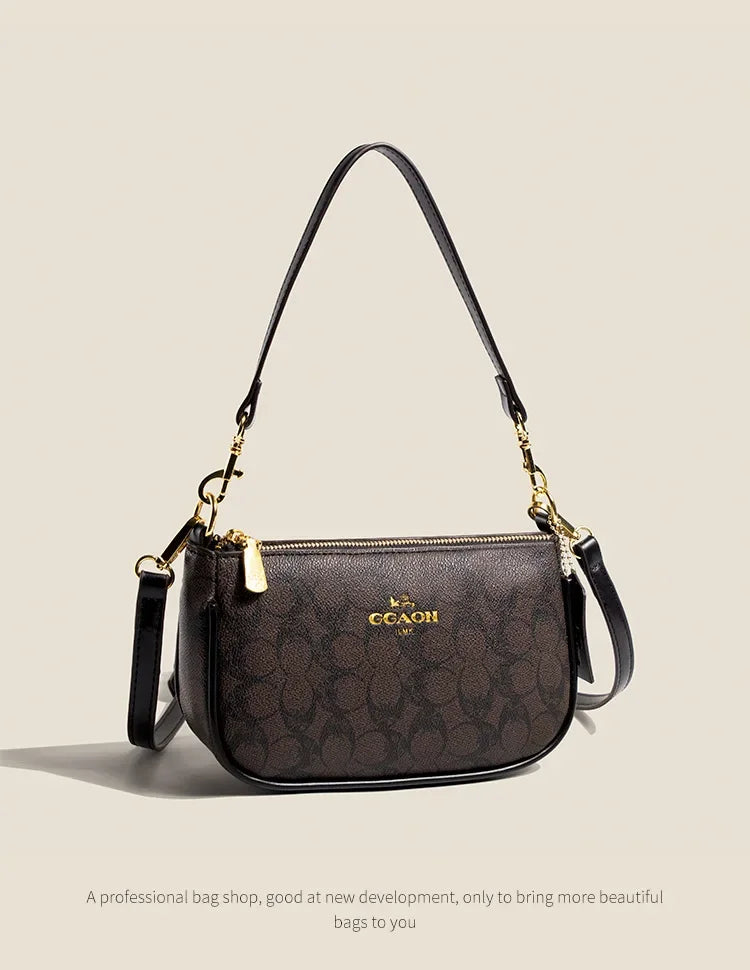 Fashionable Underarm Printed Handbag .High-End Versatile Crossbody bag