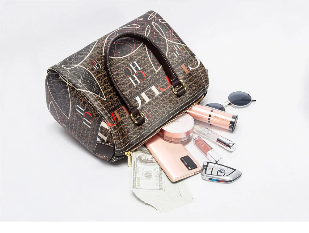 Exquisite Floral Pattern Travel Banquet High Grade Handbag