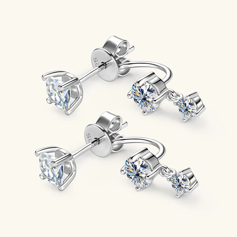 Double-Sided Stud Earrings