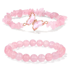 Twin Crystal Butterfly Bracelets