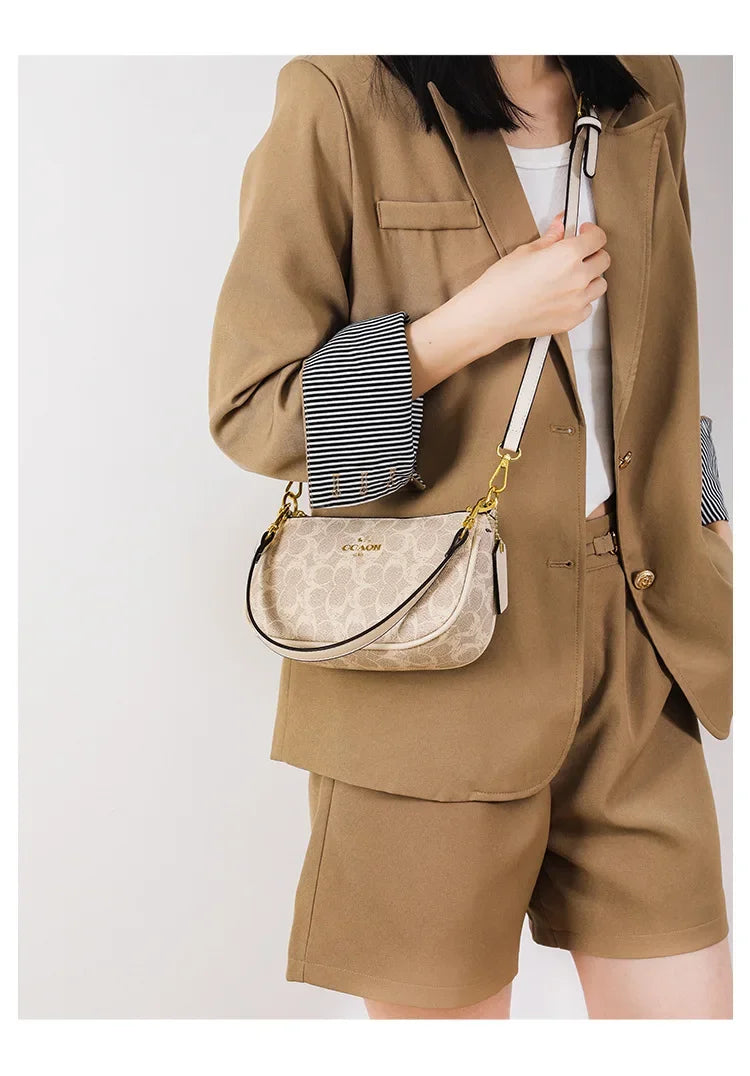 Fashionable Underarm Printed Handbag .High-End Versatile Crossbody bag