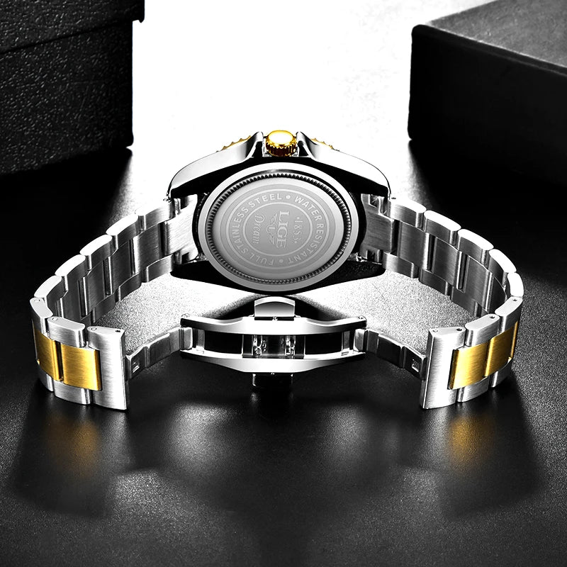 Men's Luxury Wristwatch Luxury, Date Quartz  Stainless Steel Watch