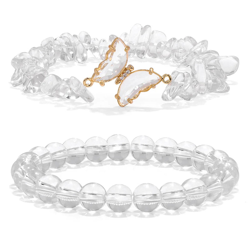 Twin Crystal Butterfly Bracelets