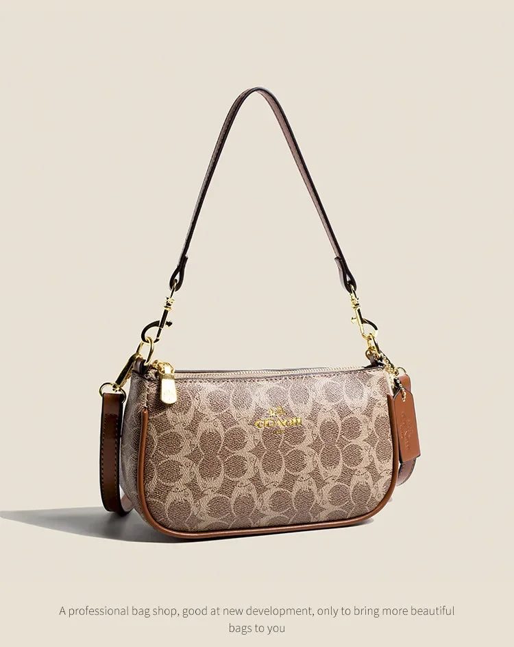Fashionable Underarm Printed Handbag .High-End Versatile Crossbody bag