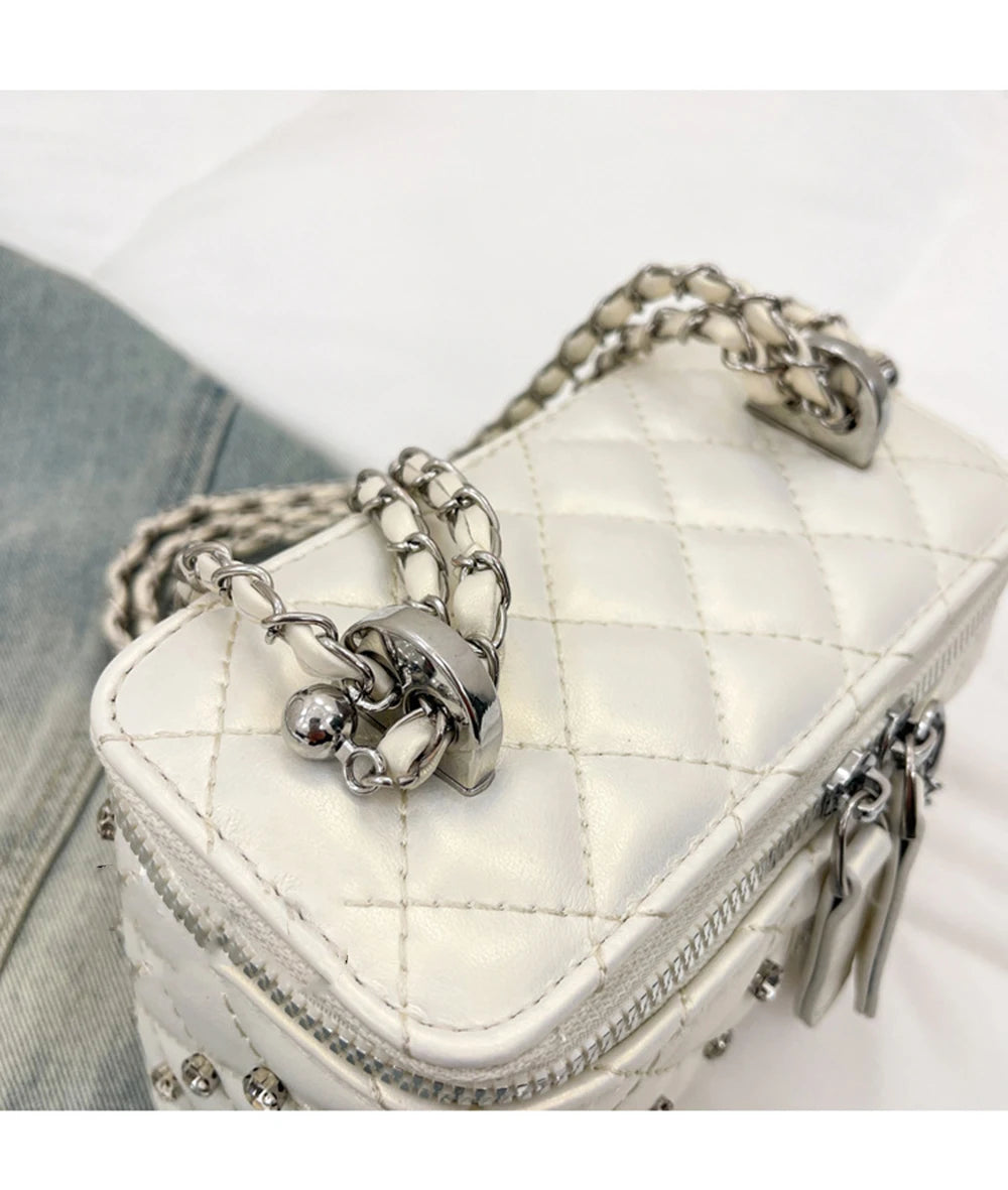 A Chain Leather Handbag. Spring Summer Female Crossbody Bag