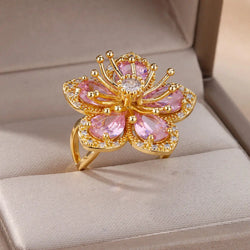 Exquisite Flower Ring