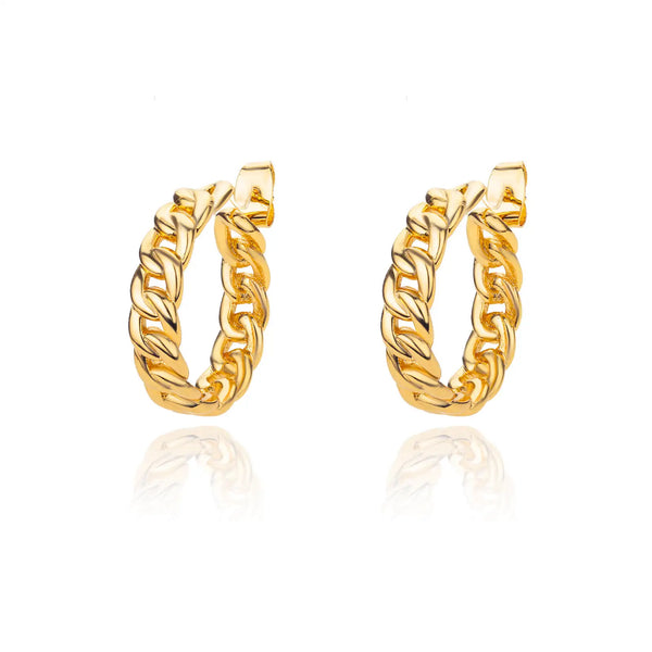 Cuban Link Chain Earrings