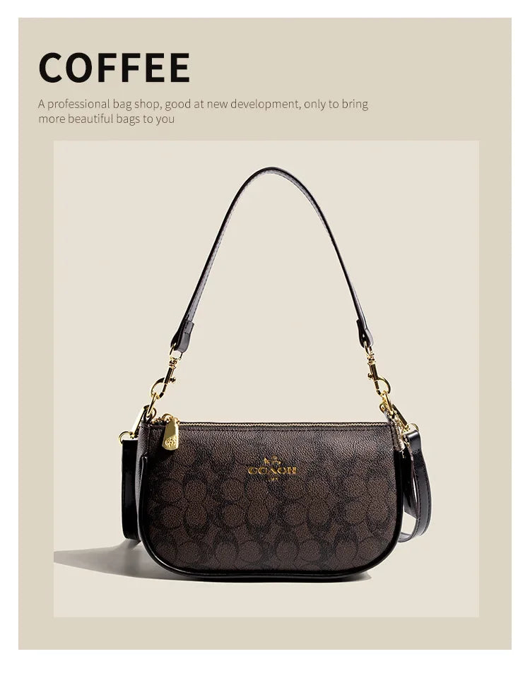 Fashionable Underarm Printed Handbag .High-End Versatile Crossbody bag