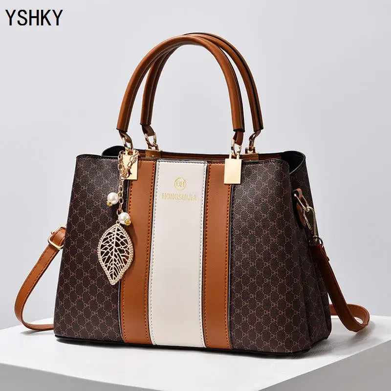 New Woman shoulder bag Large capacity Handbag for Women Crossbody bag pattern PU Portable bucket bag ladies messenger bags