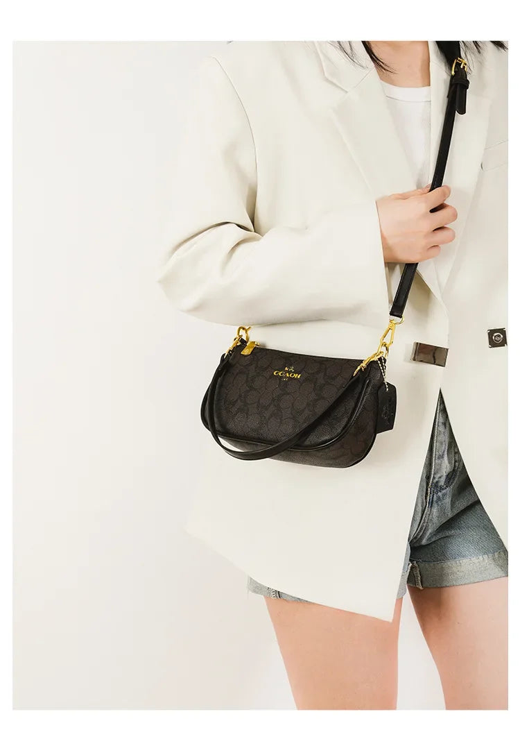 Fashionable Underarm Printed Handbag .High-End Versatile Crossbody bag