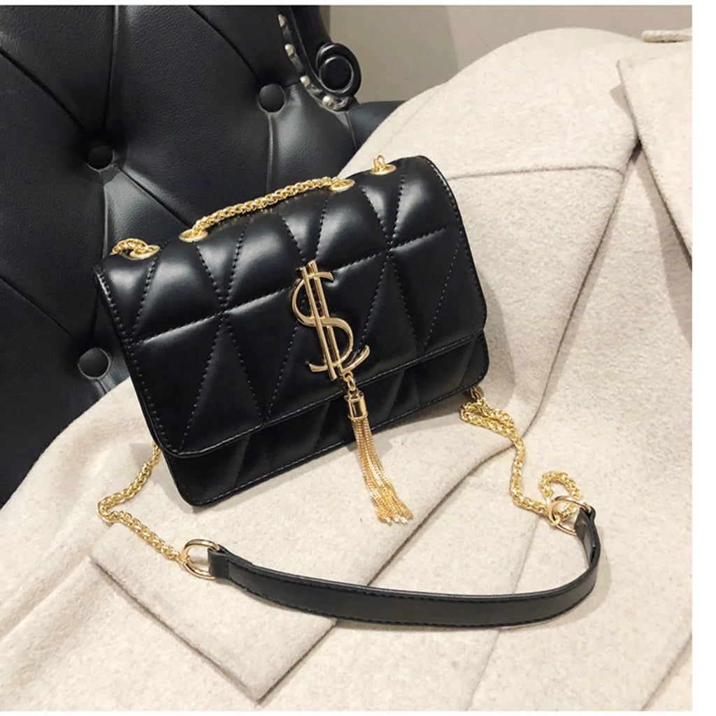All Leather  Fragrant Style Chain  Crossbody Bag. New design.