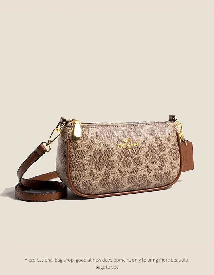 Fashionable Underarm Printed Handbag .High-End Versatile Crossbody bag