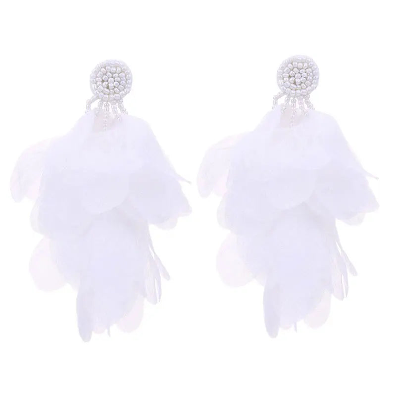 Bohemian Flower Tassel Earrings