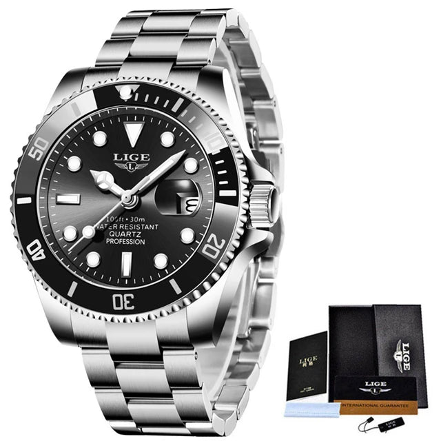 Men's Luxury Wristwatch Luxury, Date Quartz  Stainless Steel Watch