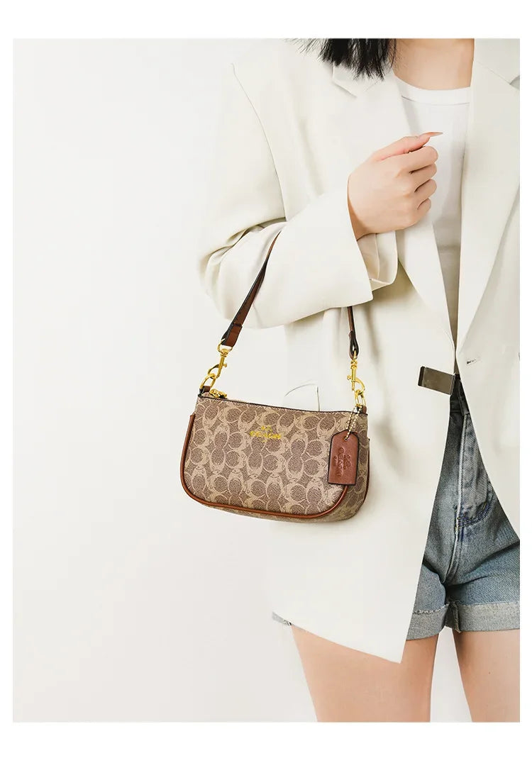 Fashionable Underarm Printed Handbag .High-End Versatile Crossbody bag