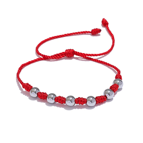 Lucky Handmade Steel Beads Bracelet