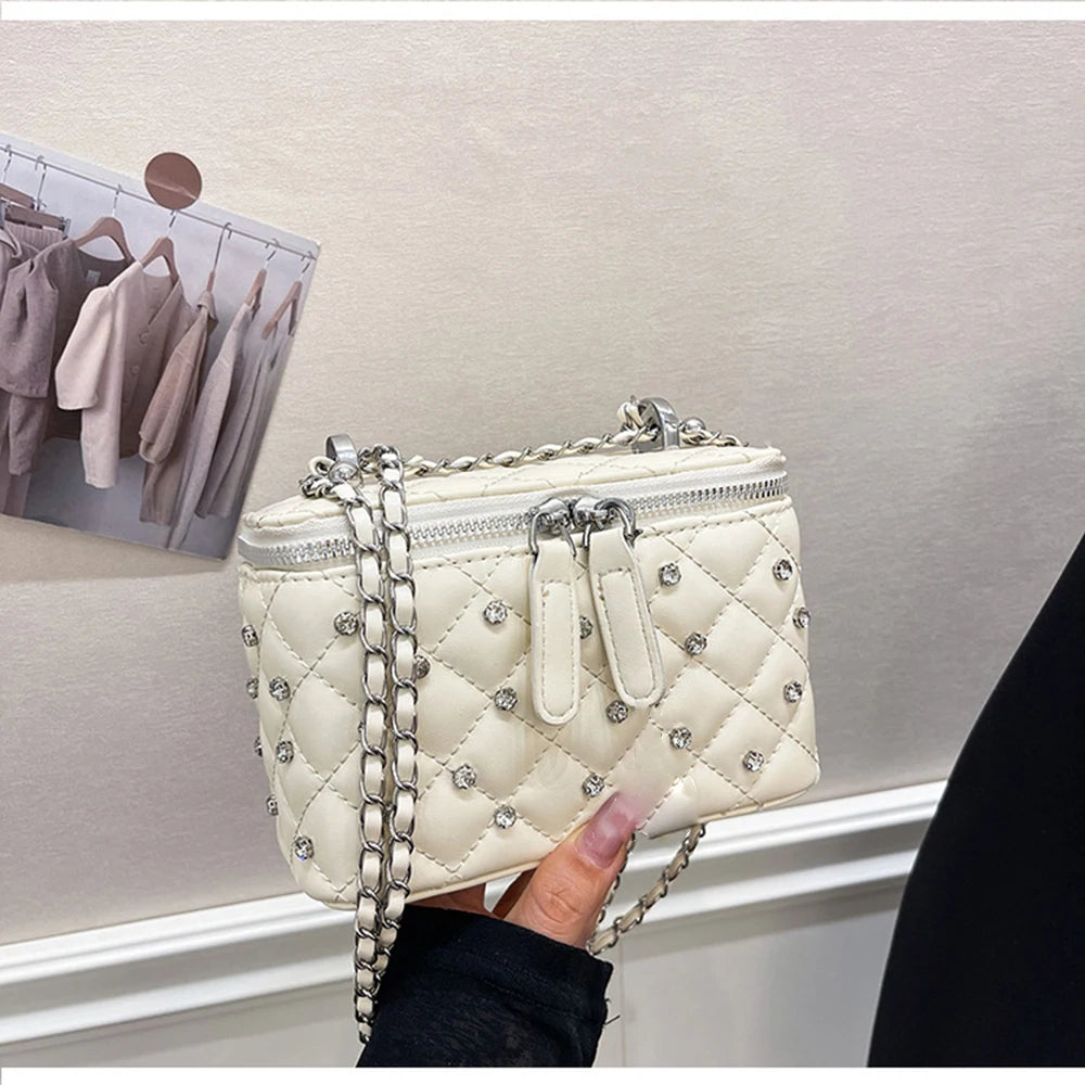 A Chain Leather Handbag. Spring Summer Female Crossbody Bag