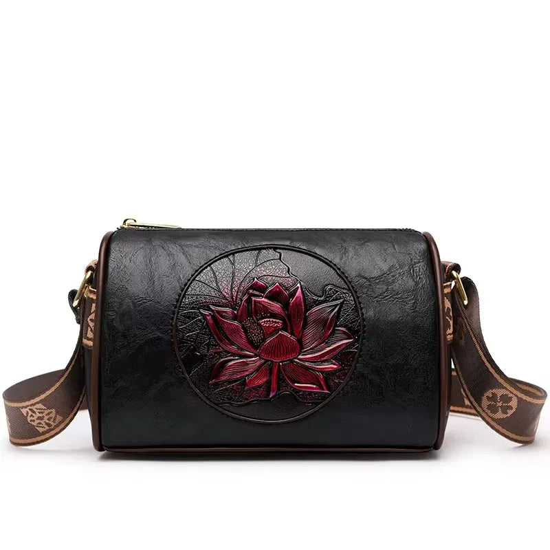 Leather Luxury Handbag. Shoulder Crossbody Handbag
