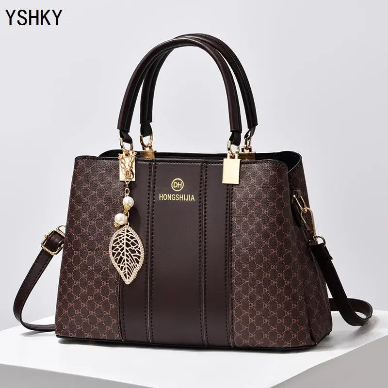 New Woman shoulder bag Large capacity Handbag for Women Crossbody bag pattern PU Portable bucket bag ladies messenger bags
