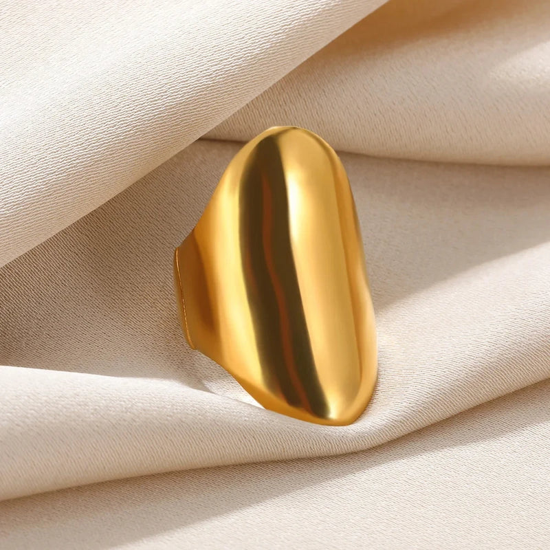 Geometric Oval Ring