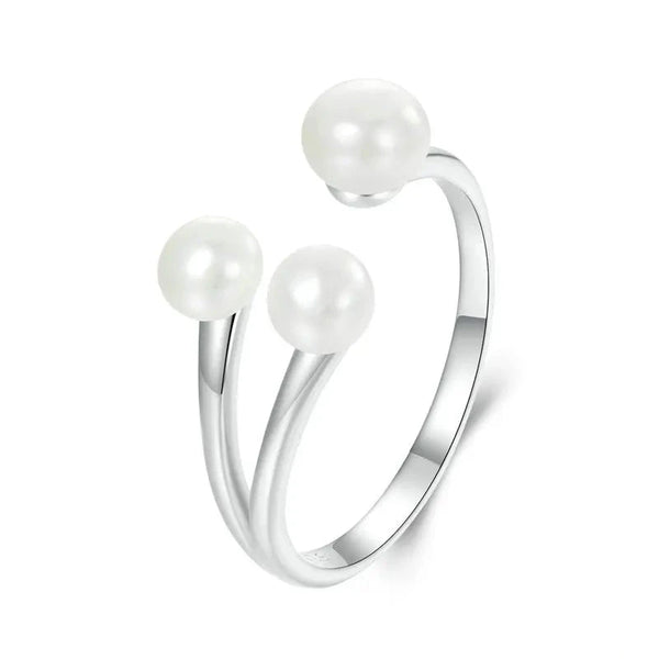 White Gold Pearl Ring