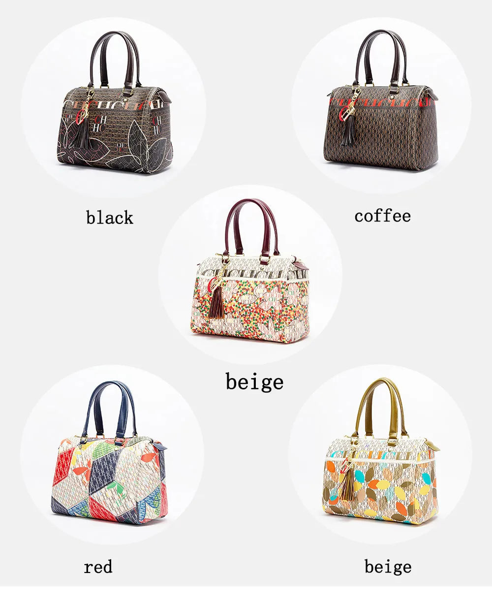 Exquisite Floral Pattern Travel Banquet High Grade Handbag