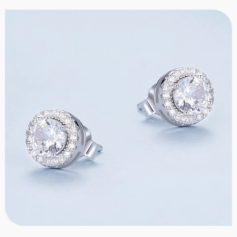 Classic Halo Stud Earrings