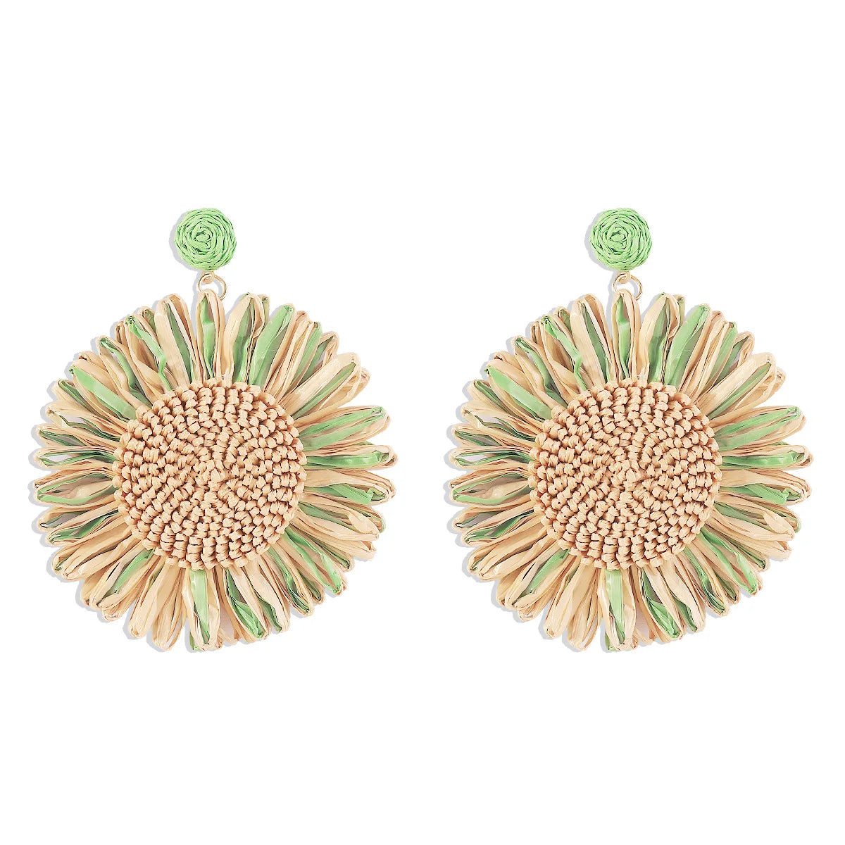 Boho Sunflower Dangle Earrings