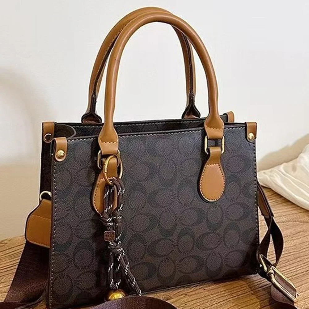 High Quality, Retro Vintage Flower Handheld Tote Bag