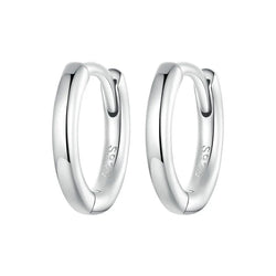 Minimalist Silver Hoop Earrings