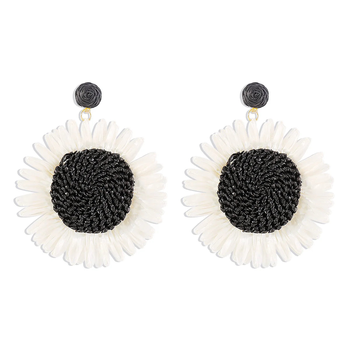 Boho Sunflower Dangle Earrings