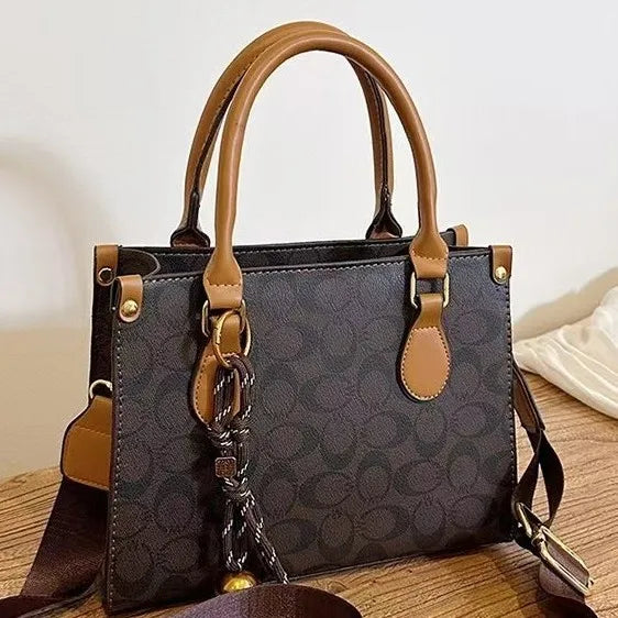 High Quality, Retro Vintage Flower Handheld Tote Bag