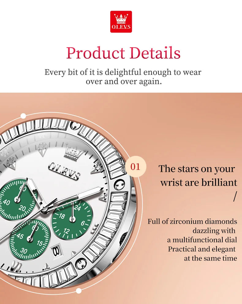 Analog Quartz Watch for Women Leather Strap Waterproof Luxury Elegant