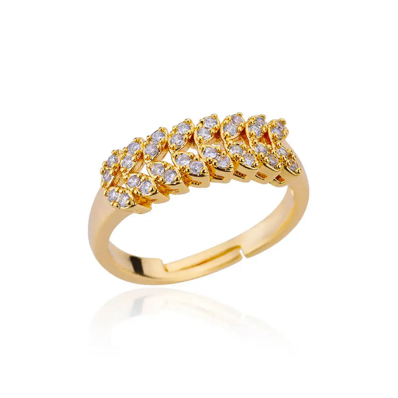 Zircon Wheat Spike Ring