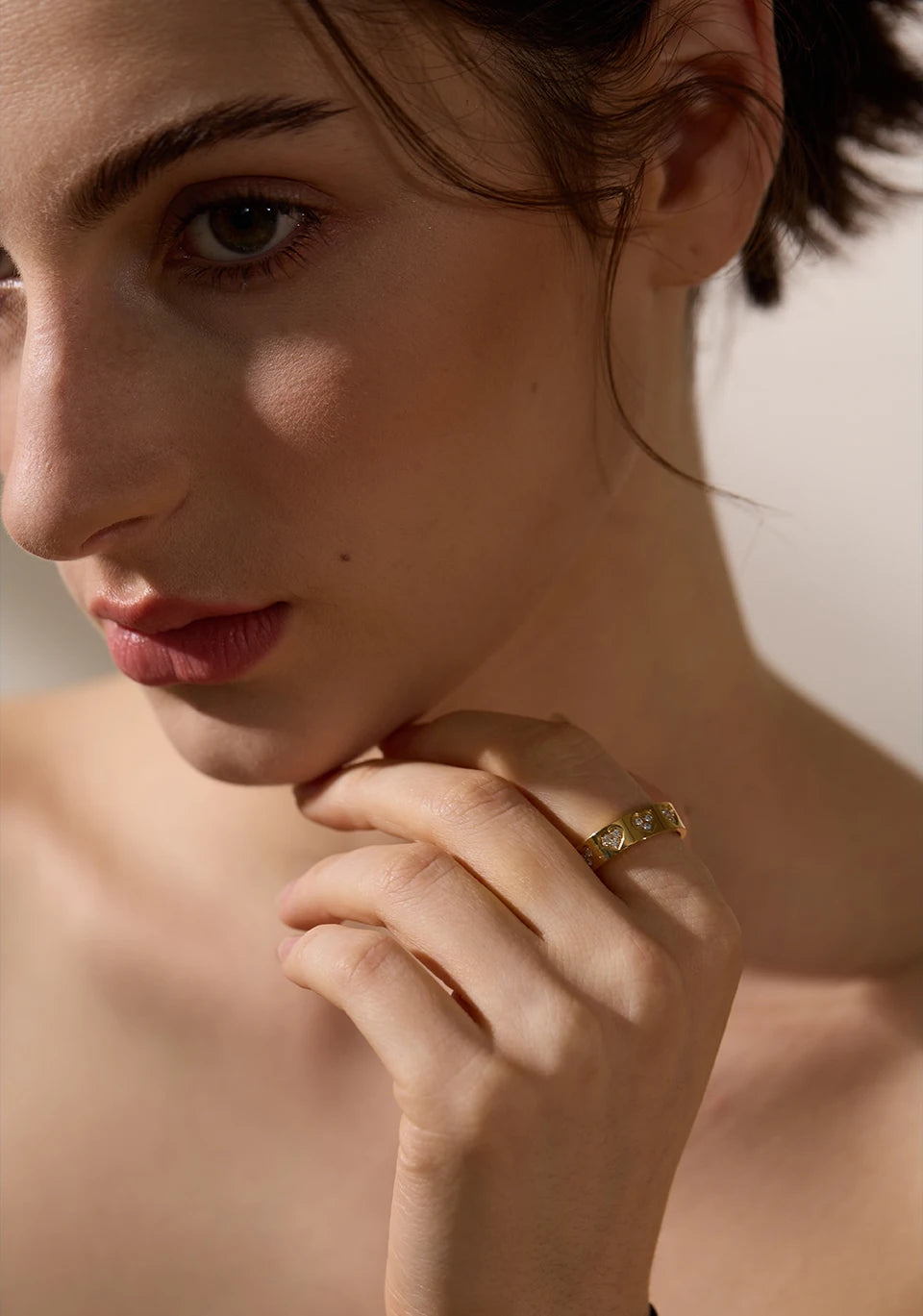 Zirconia Chic Heart Ring