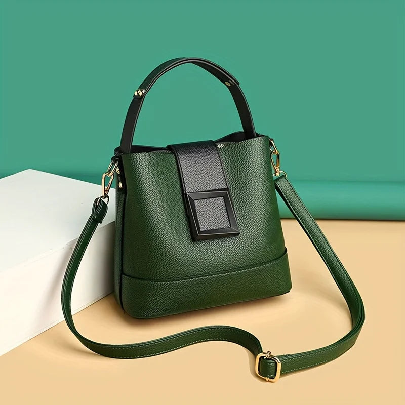 Elegant Bucket Bag with Adjustable Shoulder Strap -Versatile and Lightweight