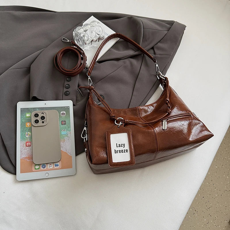 Leather Crossbody Shoulder Bag for Women 2025 Luxury Designer