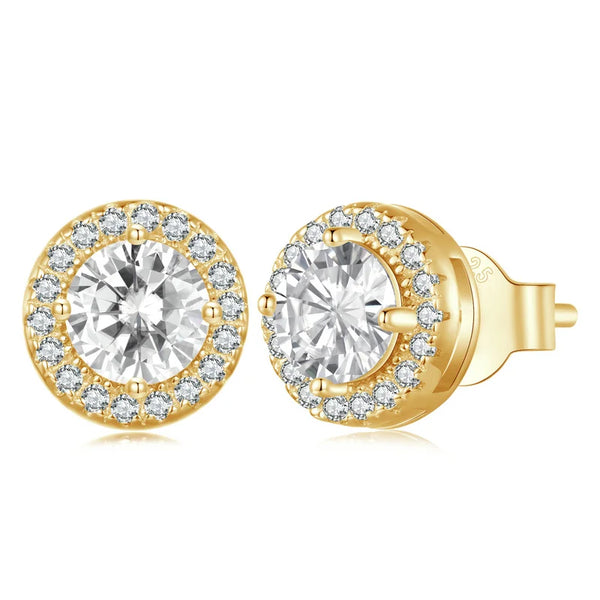 Classic Halo Stud Earrings