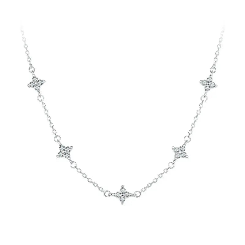 Four-Leaf Choker Necklace