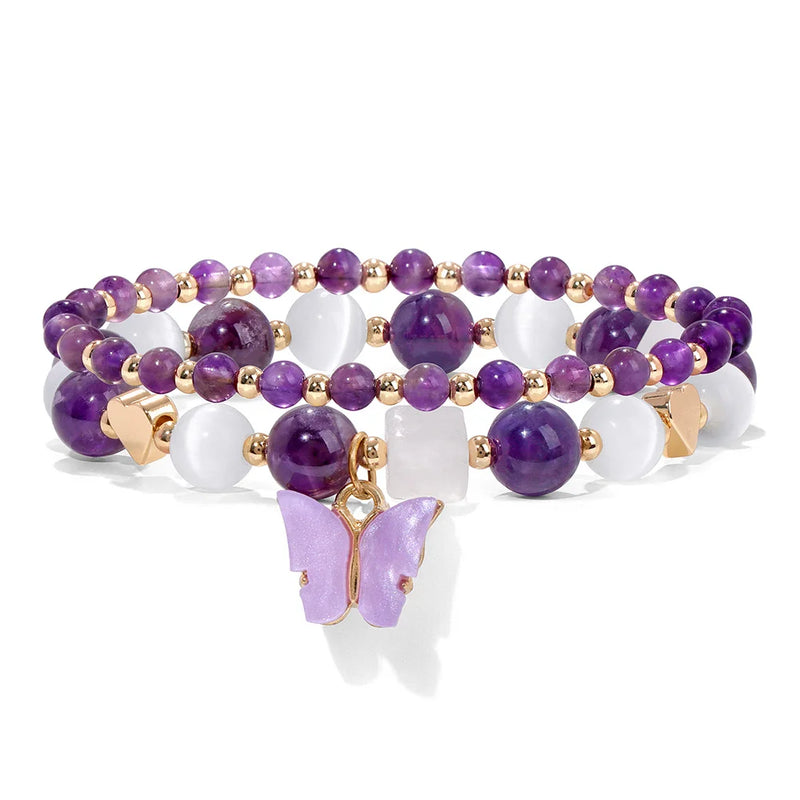 Twin Crystal Butterfly Bracelets