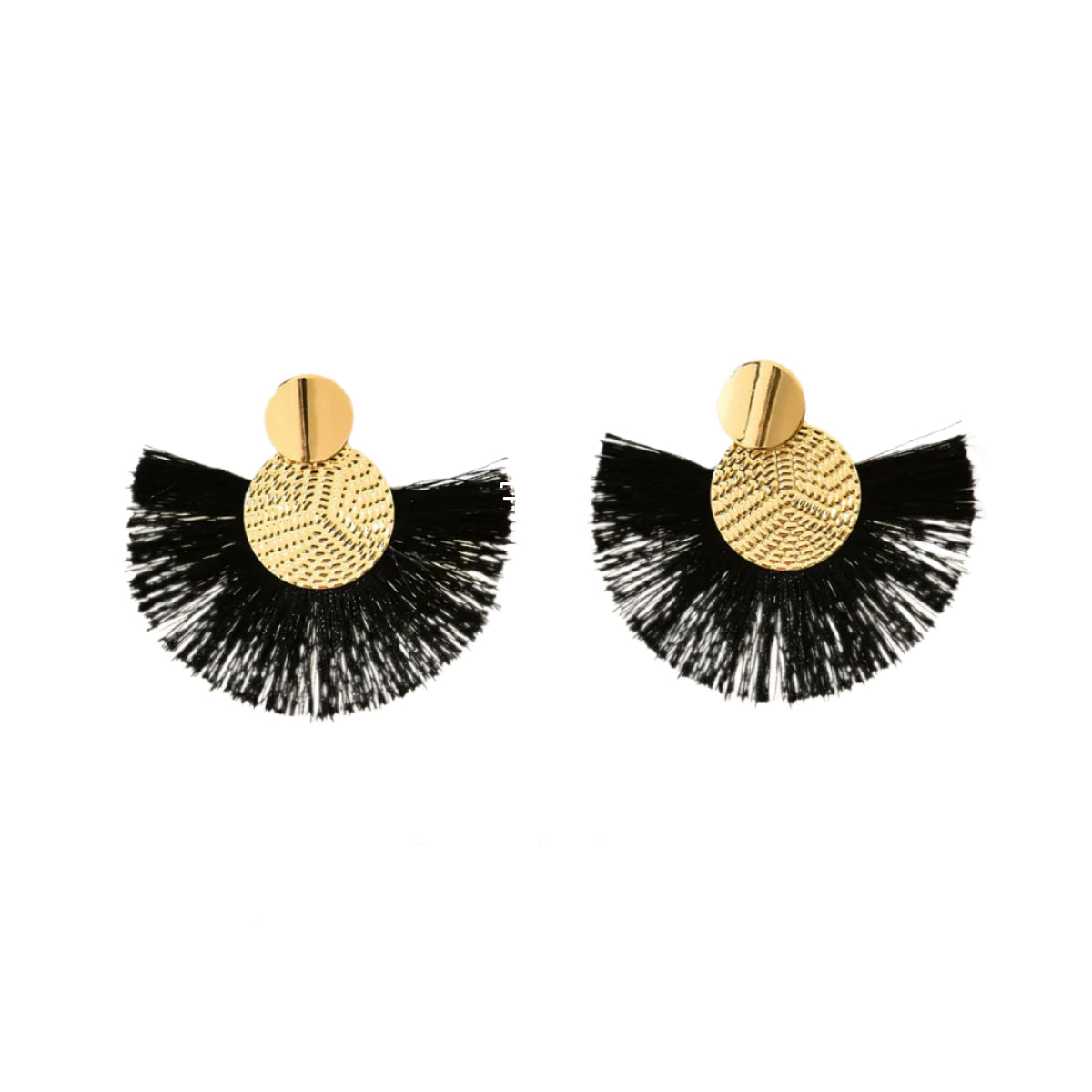 Boho Fan Tassel Earrings