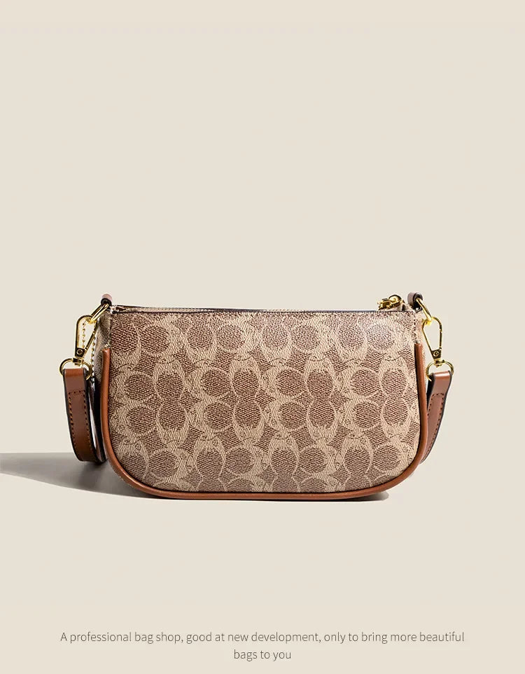 Fashionable Underarm Printed Handbag .High-End Versatile Crossbody bag