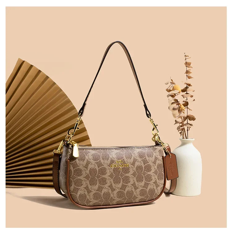 Fashionable Underarm Printed Handbag .High-End Versatile Crossbody bag