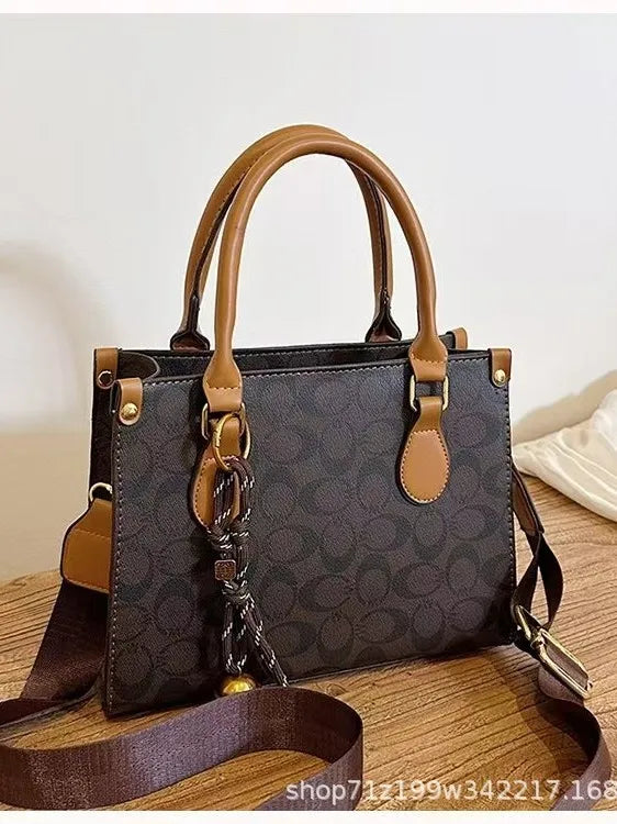 High Quality, Retro Vintage Flower Handheld Tote Bag