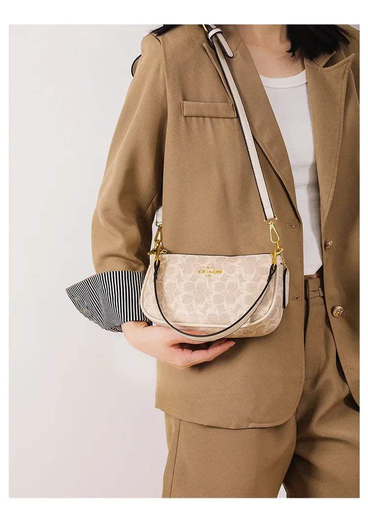 Fashionable Underarm Printed Handbag .High-End Versatile Crossbody bag