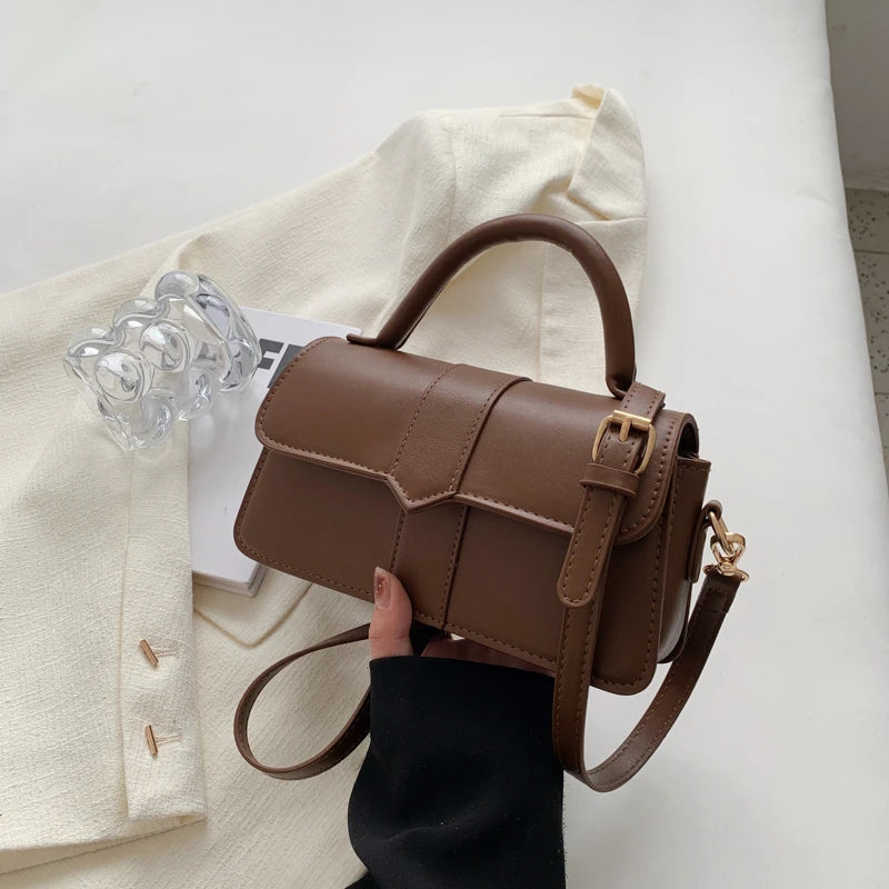 Leather Shoulder Bag.Fashion Crossbody Bags Vintage  Underarm Bag
