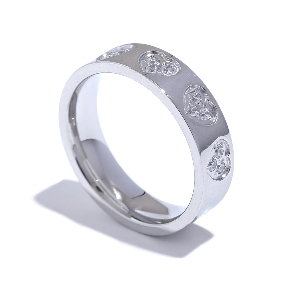 Zirconia Chic Heart Ring