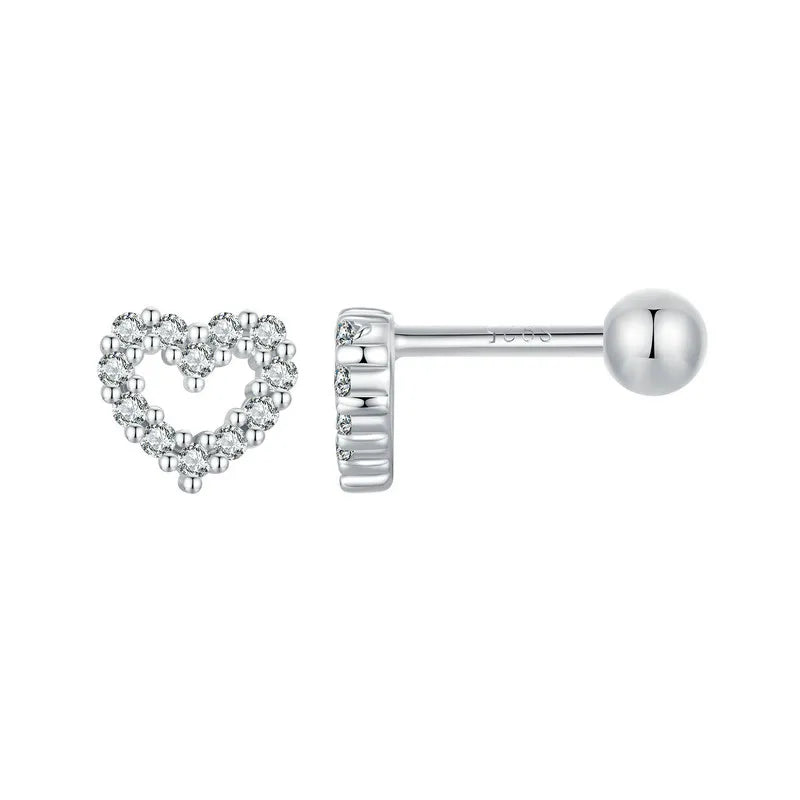 Heart Stud Earrings