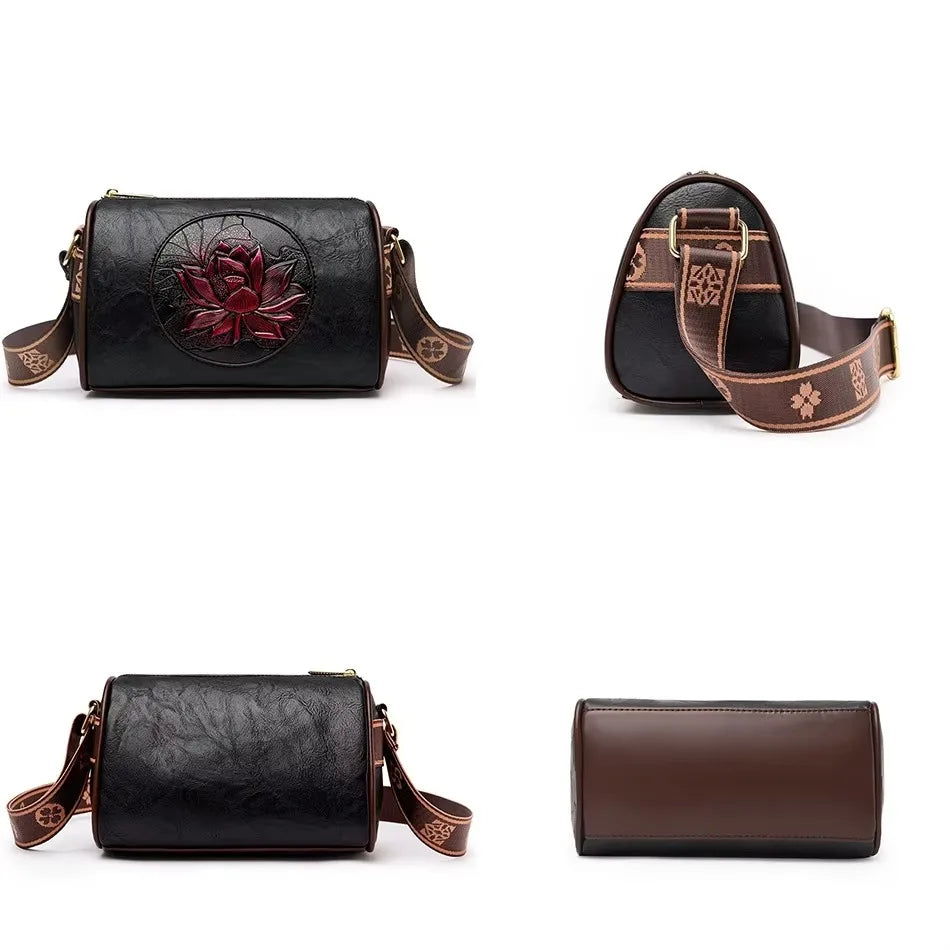 Leather Luxury Handbag. Shoulder Crossbody Handbag